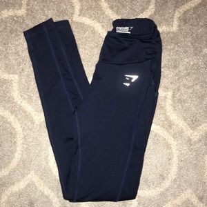 Gymshark Sapphire Blue Leggings with Side pockets